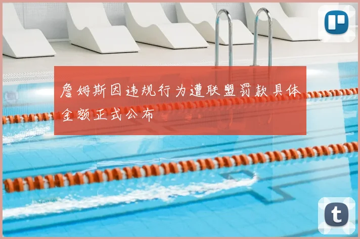 詹姆斯因违规行为遭联盟罚款具体金额正式公布